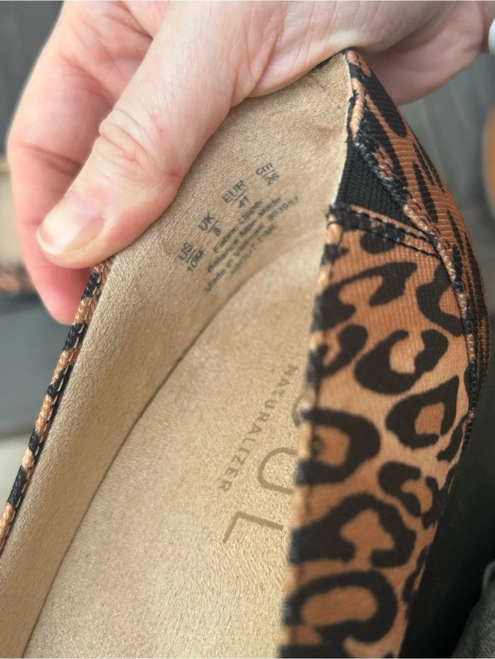 SOUL Naturalizer Wedge Heels Leopard Print Women’s 10